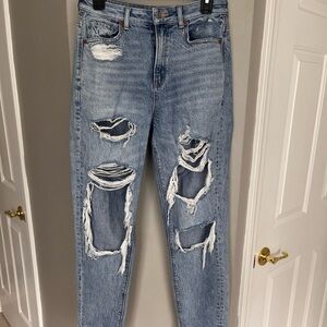 Three pairs of American Eagle jeans